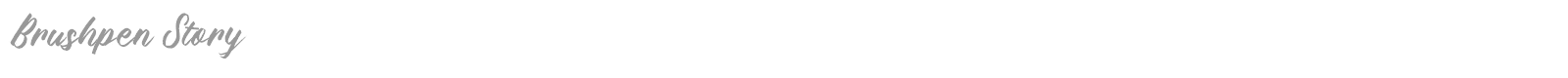 Brushpen Story font preview